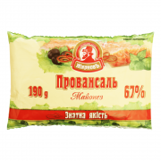 Майонез "Провансаль" 67% ТМ Жирнов ФІЛ-ПАК 190г 30шт.ящ